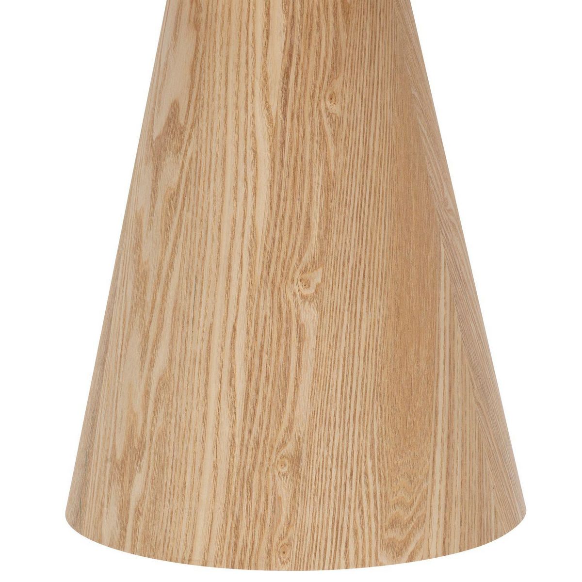 ATMOSPHERA Table à café ronde en métal et bois HERCYNA - Beige