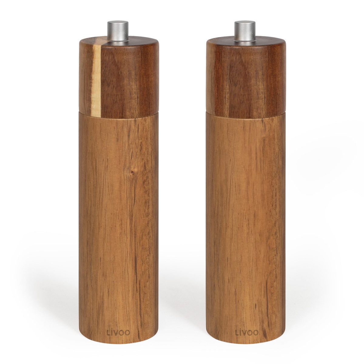 LIVOO Set de 2 moulins sel et poivre manuels - MEN425