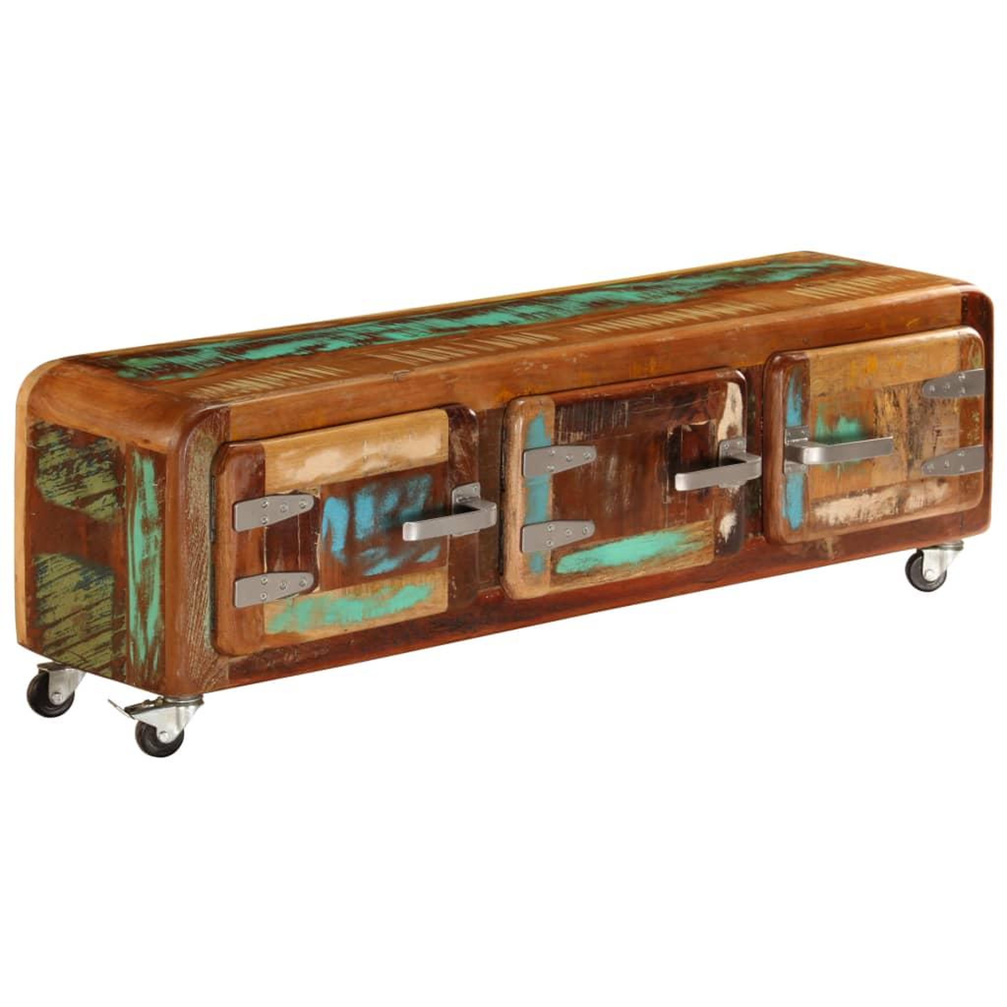 Voir la diapositive 3 : VIDAXL Meuble TV 120 x 30 x 37 cm Bois de recuperation massif