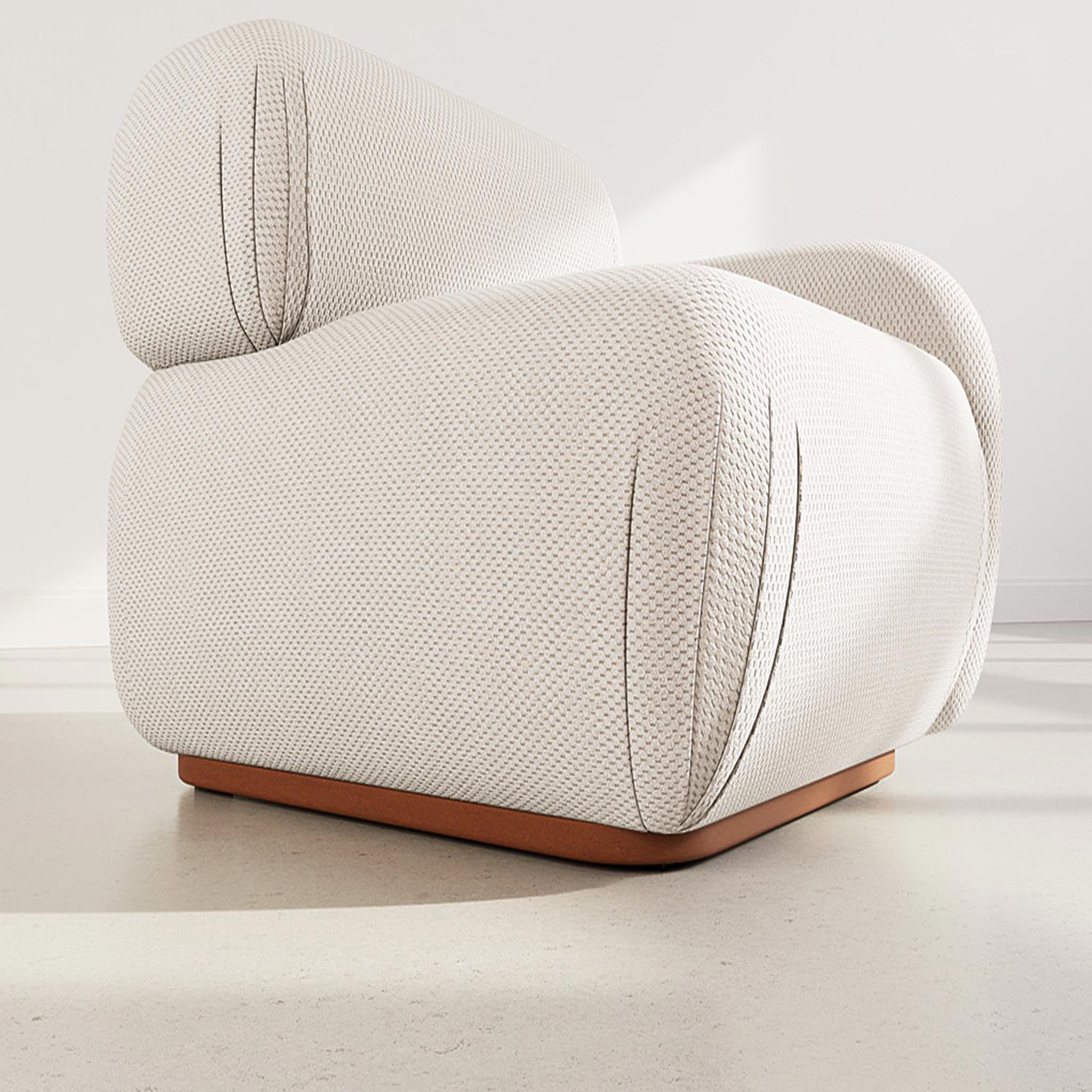 Voir la diapositive 4 : LISA DESIGN Penelope - module d'assise droit en velours texturé
