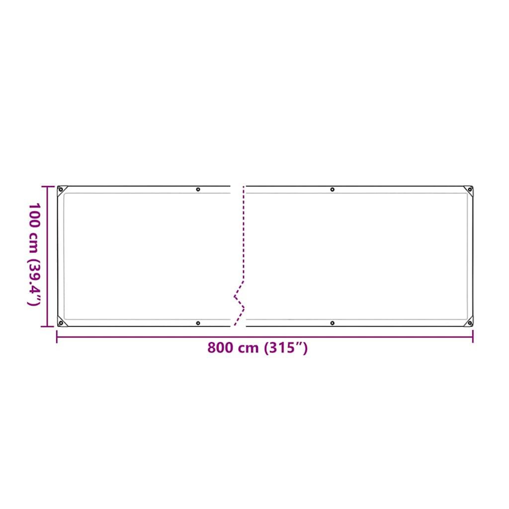 Voir la diapositive 6 : VIDAXL Housse de protection plantes avec œillets 1x8 m polyethylene