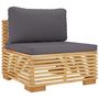 Voir la diapositive 3 : VIDAXL Salon de jardin 8 pcs avec coussins Bois de teck solide