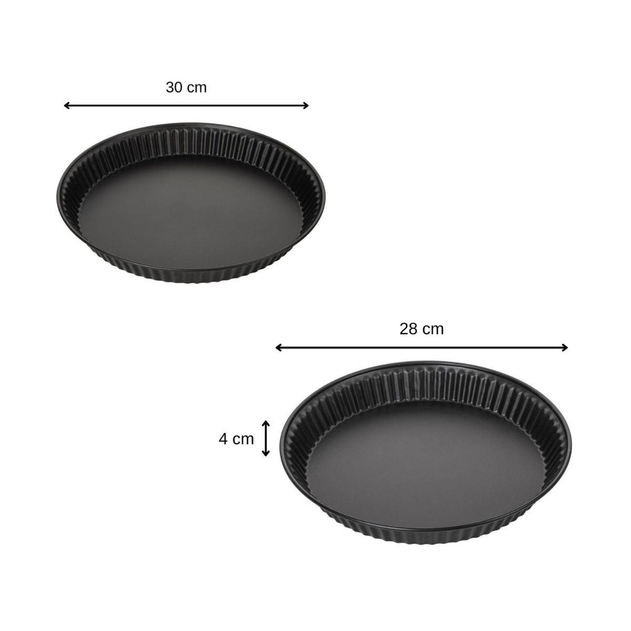 Voir la diapositive 3 : ZENKER Set de 2 moules à tartes ou quiches de 28 cm et 30 cm zenker spécial countries
