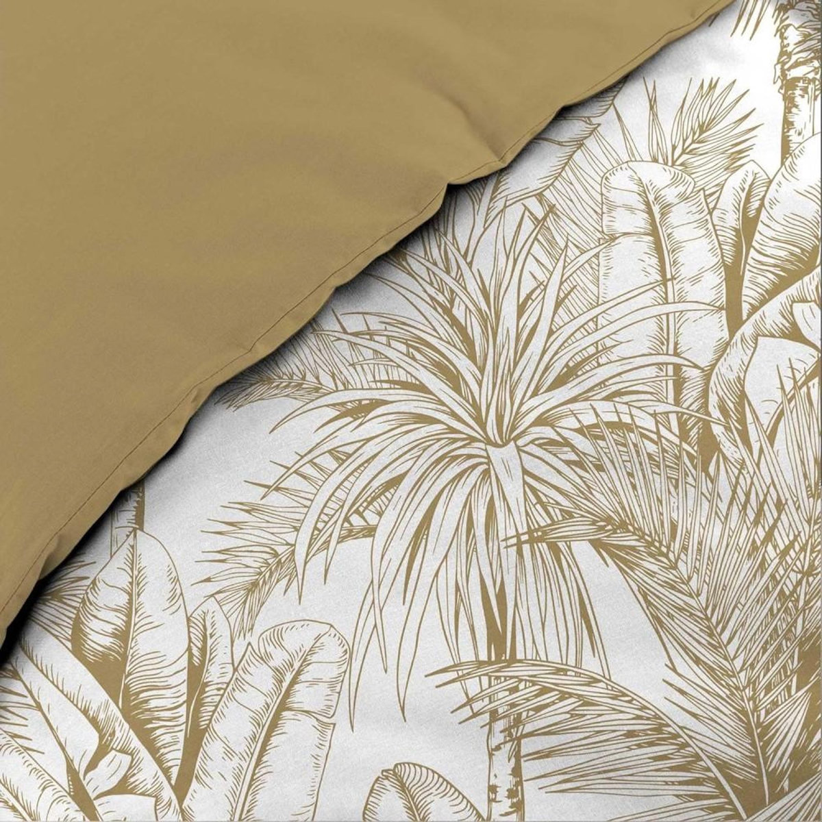 Douceur d'Intérieur Housse de couette 240x220 + 2 taies microfibre PALMIERS
