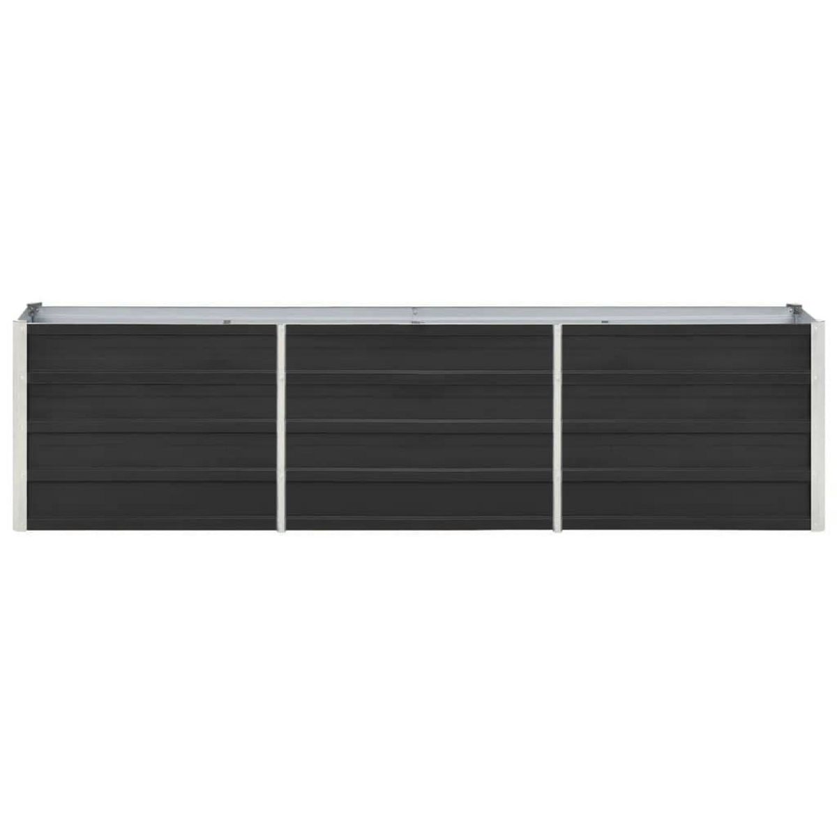 VIDAXL Lit sureleve de jardin Acier galvanise 240x40x45 cm Anthracite