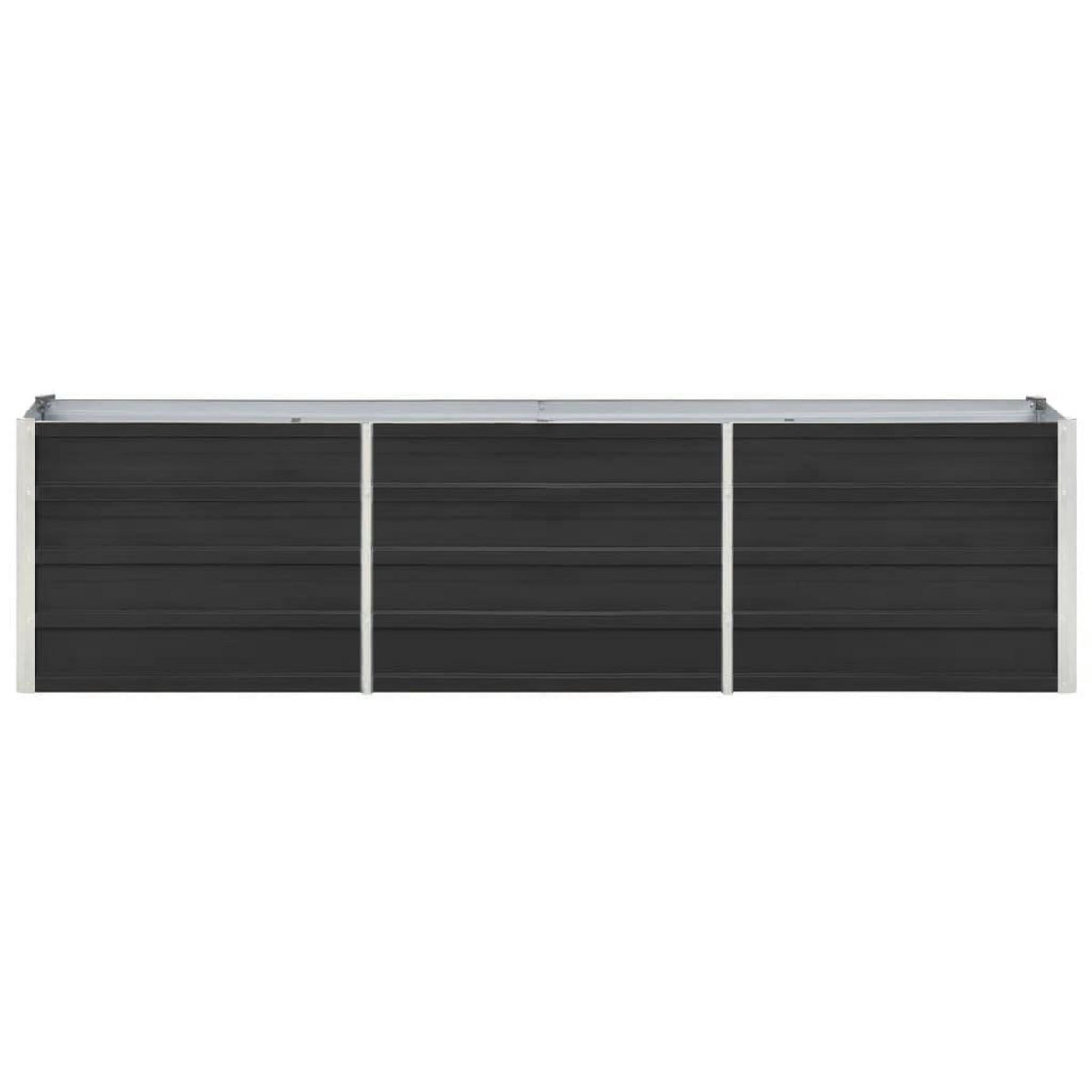 VIDAXL Lit sureleve de jardin Acier galvanise 240x40x45 cm Anthracite