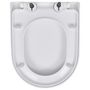 Voir la diapositive 5 : VIDAXL Abattant WC avec frein de chute 2 pcs Plastique Blanc