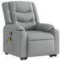 Voir la diapositive 4 : VIDAXL Fauteuil de massage inclinable Gris clair Tissu