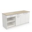 Meuble de cuisine bas 3 portes 2 tiroirs 2 niches de rangement L180cm TIRAMISU