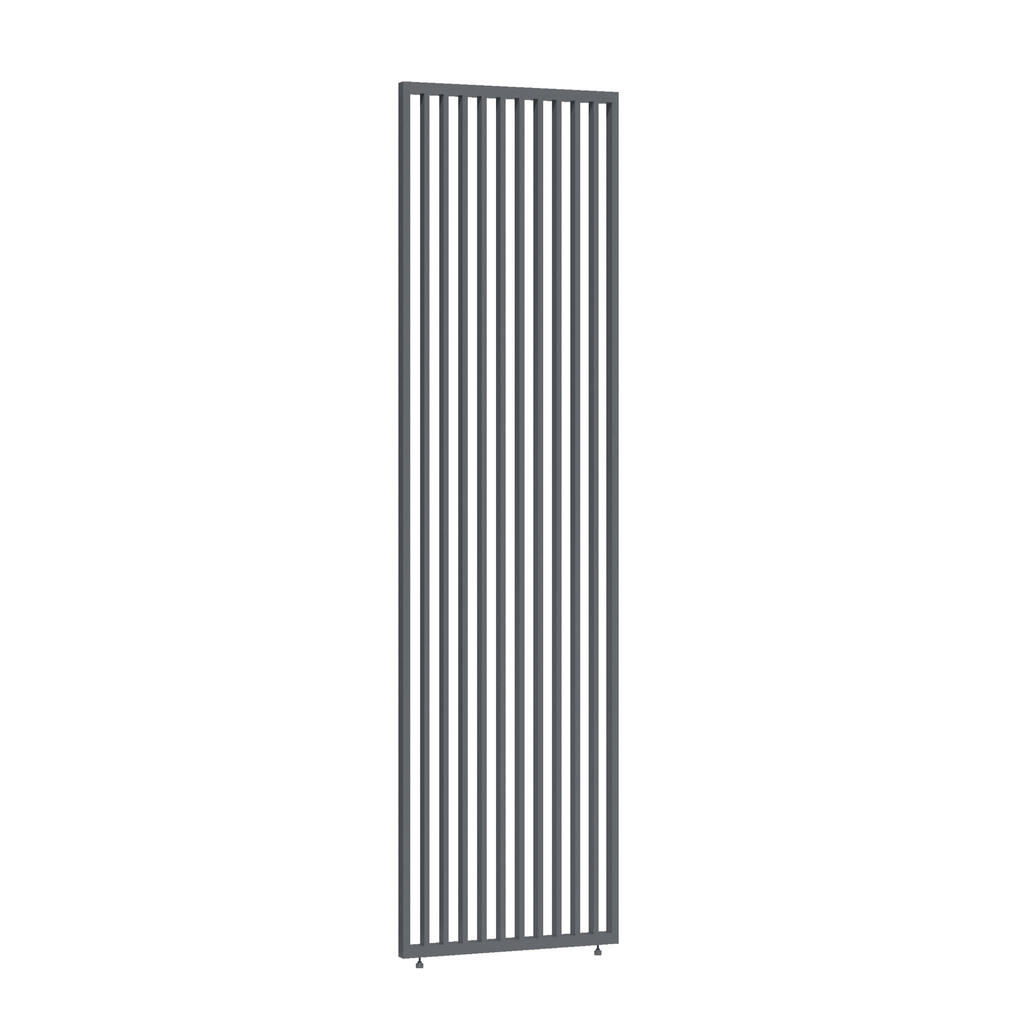 Voir la diapositive 5 : Panneau brise-vue Aluminium Pergola Bioclimatique OMBREA® - largeur 1 m - Anthracite - ventelles verticales