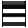 Voir la diapositive 4 : VIDAXL Armoire a chaussures murale noir brillant bois d'ingenierie