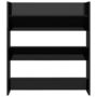 Voir la diapositive 4 : VIDAXL Armoire a chaussures murale noir brillant bois d'ingenierie