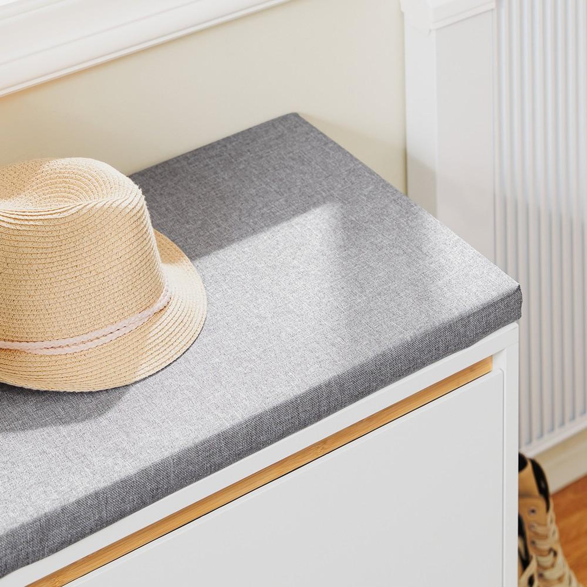 Voir la diapositive 4 : SOBUY SoBuy - Banc de rangement à chaussures avec une porte - Couleur Bois - 60x34x55cm - FSR191-NW