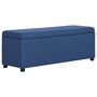 Voir la diapositive 4 : VIDAXL Banc avec compartiment de rangement 116 cm Bleu Polyester
