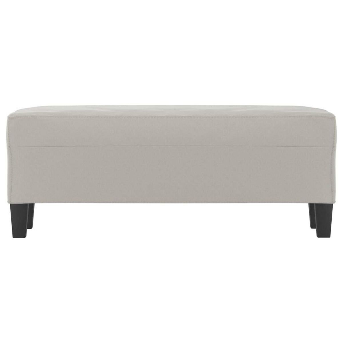 VIDAXL Banc Gris clair 100x35x41 cm Tissu microfibre