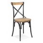 Voir la diapositive 1 : Paris Prix Chaise Rustique  Joann  89cm Naturel & Noir