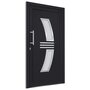 Voir la diapositive 4 : VIDAXL Porte d'entree Anthracite 98x200 cm