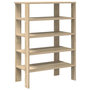 Voir la diapositive 2 : VIDAXL Etagere a chaussures chene sonoma 61x32x87,5 cm bois ingenierie