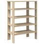 Voir la diapositive 2 : VIDAXL Etagere a chaussures chene sonoma 61x32x87,5 cm bois ingenierie