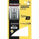 TECHMAN Agrafes 6 mm - type B