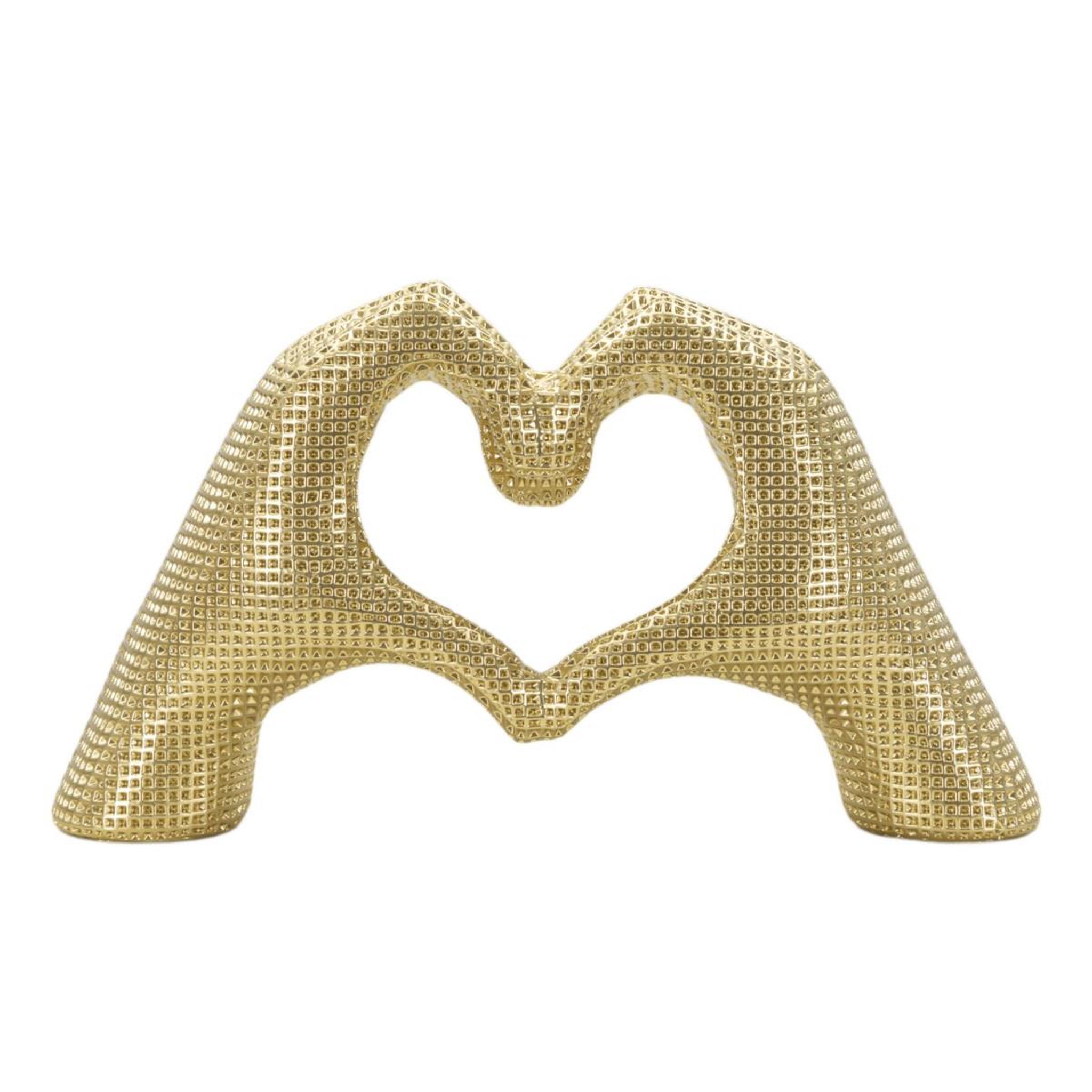 Paris Prix Mains cœur déco  lover  25cm or