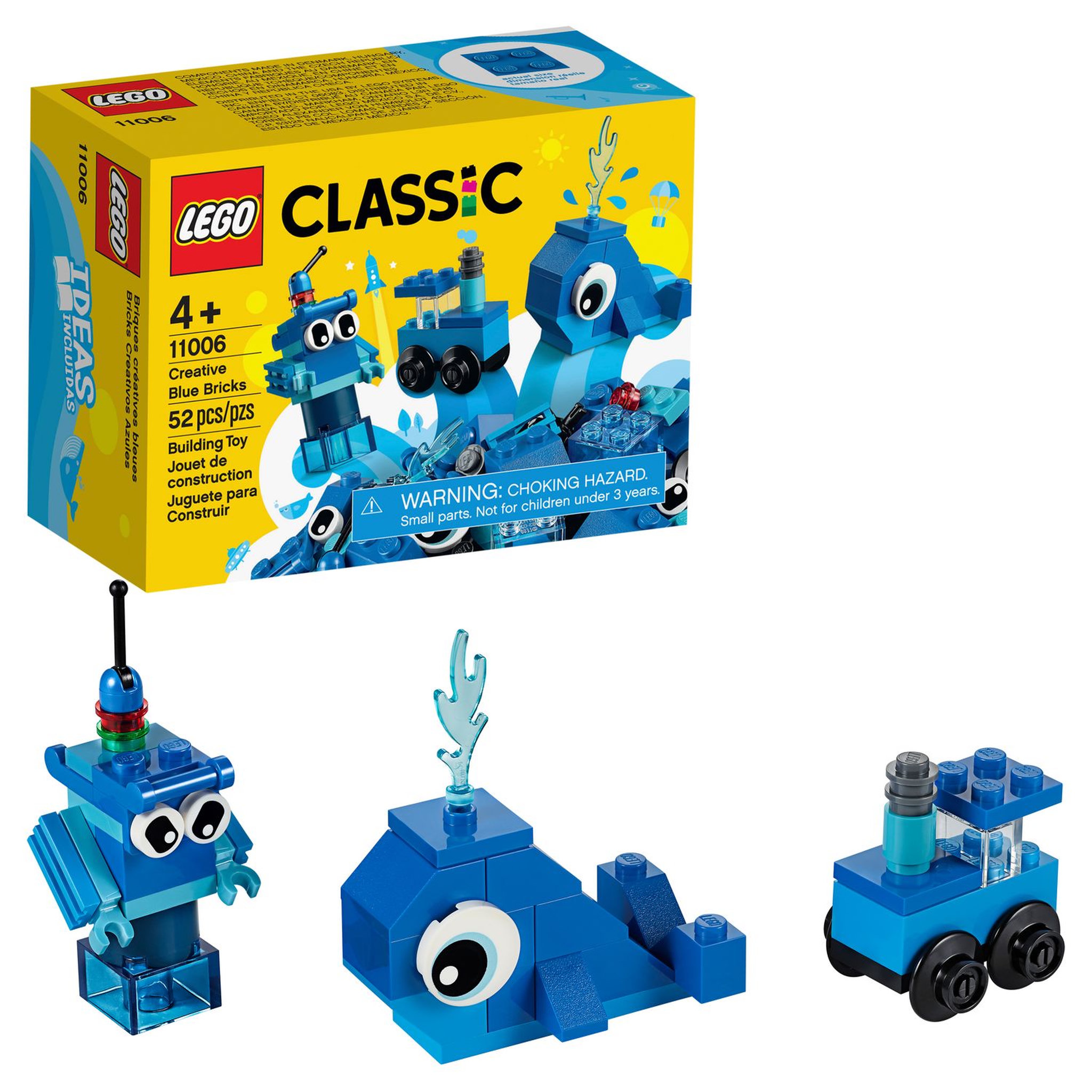 Voir la diapositive 3 : LEGO Classic 11006 - Briques créatives bleues