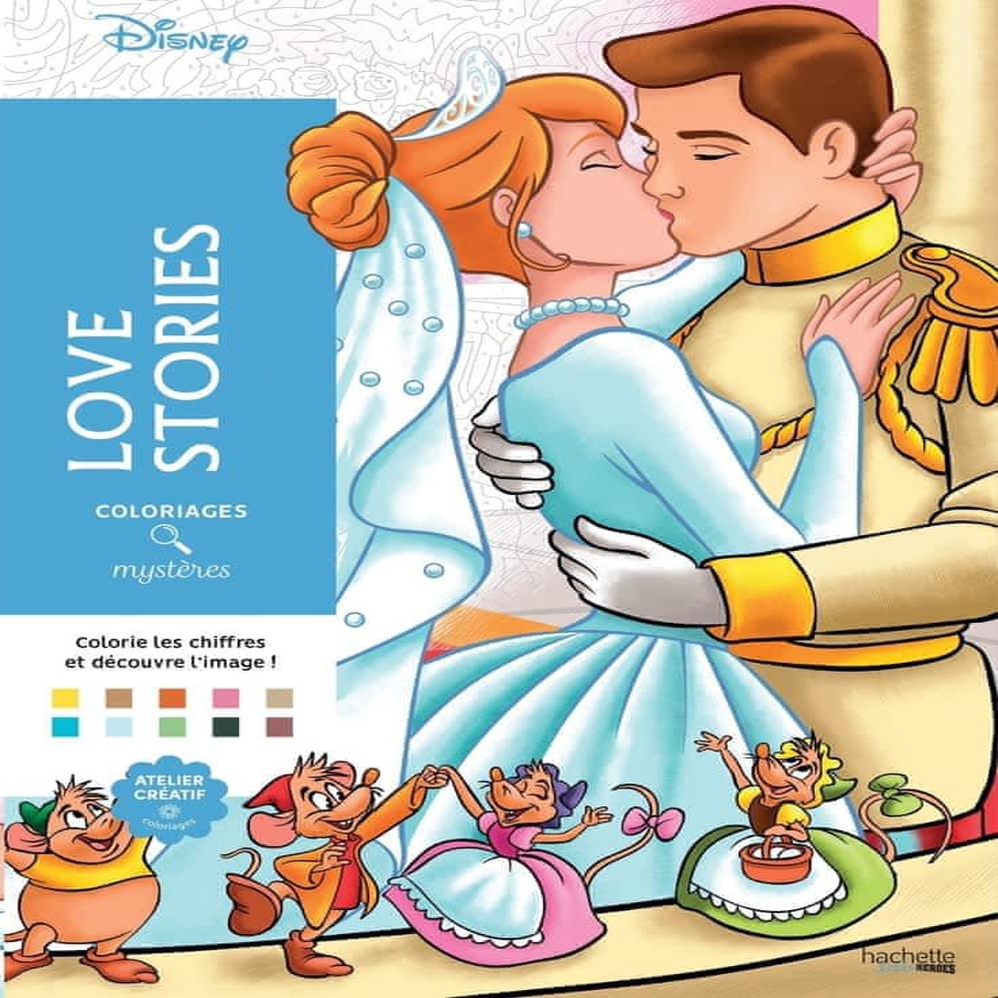 LOVE STORIES. COLORIEZ LES CHIFFRES ET DECOUVREZ L'IMAGE !, Disney