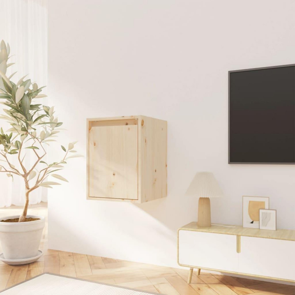 VIDAXL Armoire murale 30x30x40 cm Bois de pin massif