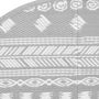 Voir la diapositive 4 : VIDAXL Tapis d'exterieur ARAKIL gris Ø160 cm PP