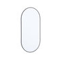 Voir la diapositive 1 : SWEEEK Miroir ovale aluminium 60 x 120 x 1.6 cm noir - Ashley