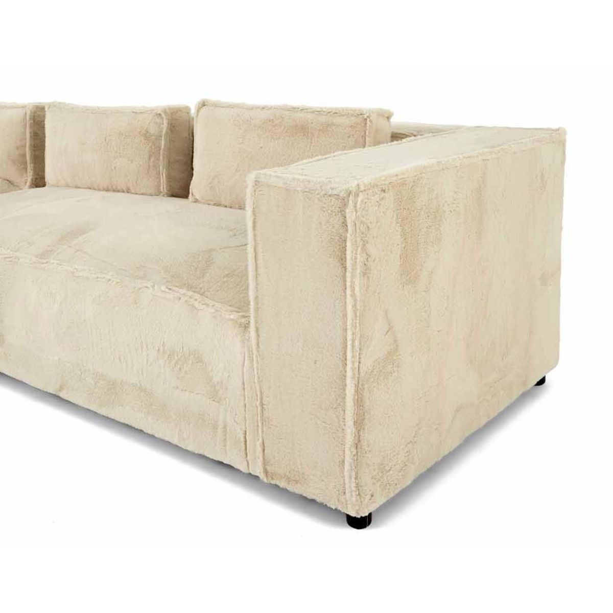 LISA DESIGN Stella - canapé d'angle gauche - 4 places - en fausse fourrure