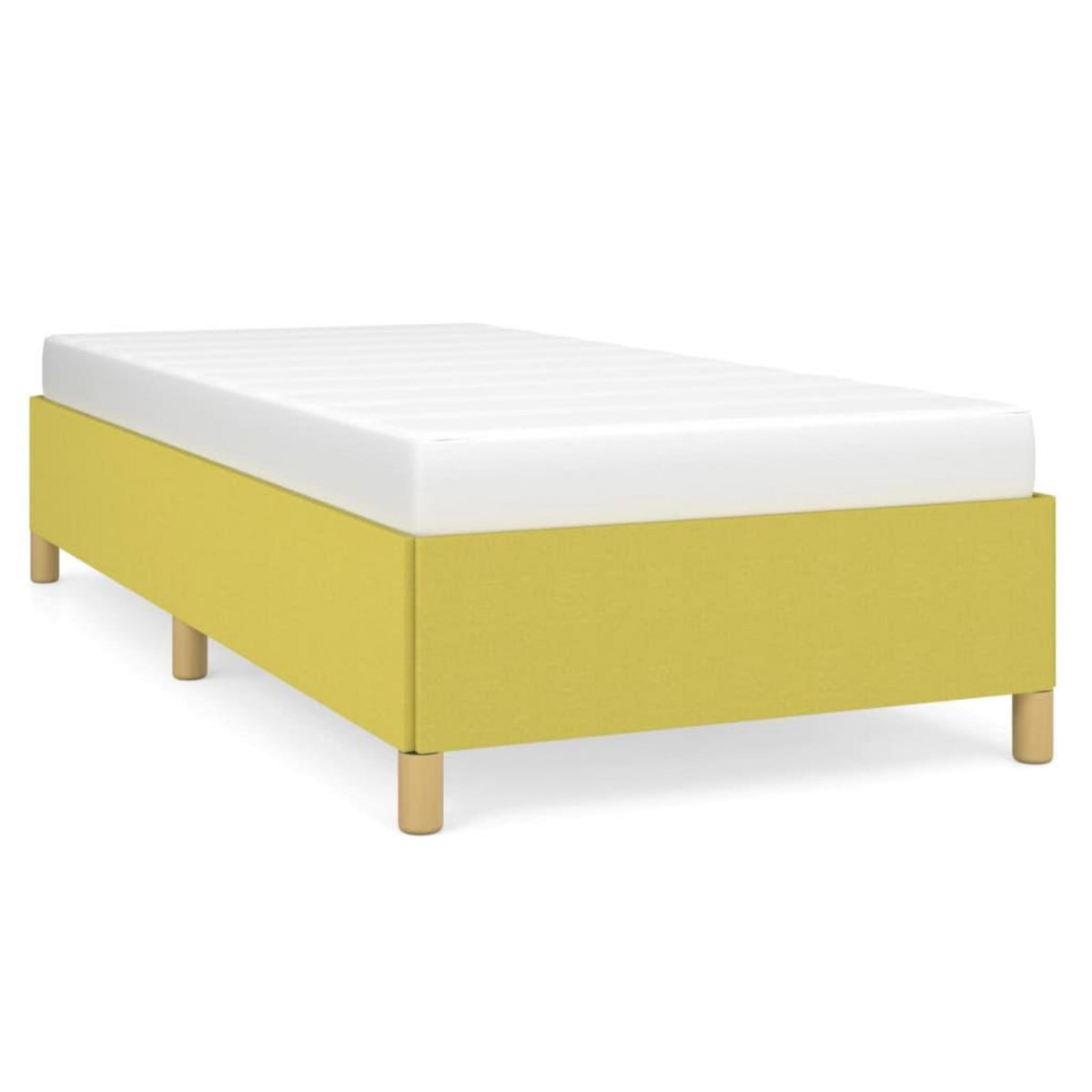 VIDAXL Cadre de lit sans matelas vert 90x190 cm tissu