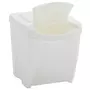 VIDAXL Poubelles a ordures empilables 4 pcs Blanc 100 L Polypropylene