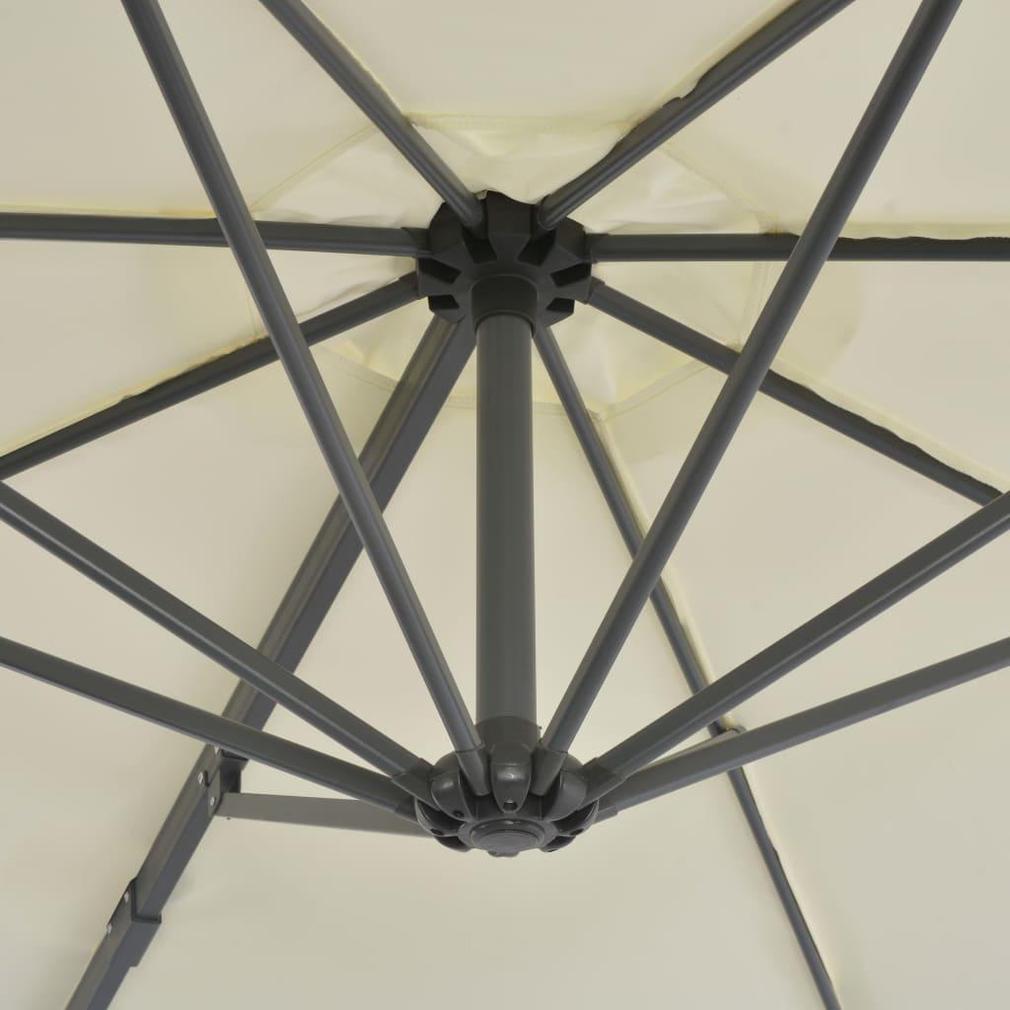 Voir la diapositive 5 : VIDAXL Parasol de jardin avec base portable sable