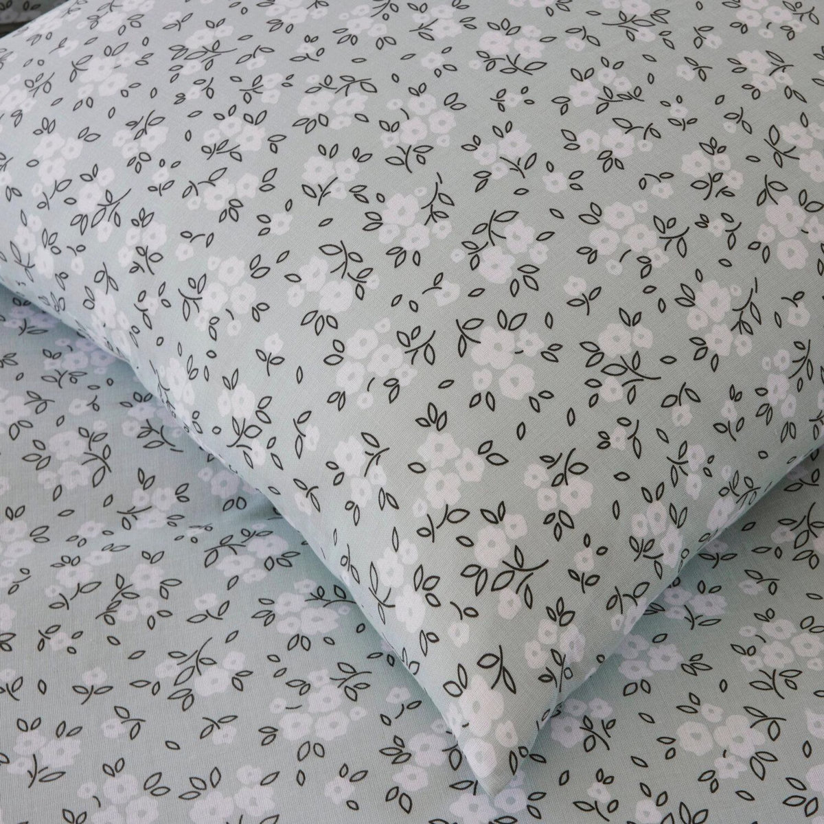 BATON ROUGE Parure housse de couette 100% gaze de coton imprimé edana