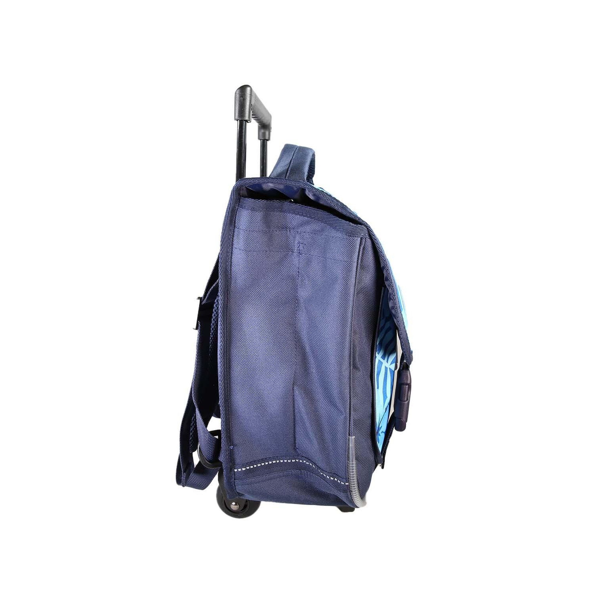 Voir la diapositive 3 : Bagtrotter Stitch – cartable à roulettes 38 cm – bleu – 2 compartiments