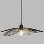 Voir la diapositive 3 : ATMOSPHERA Lampe Suspension en Métal  Fleur  90cm Noir