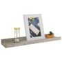 Voir la diapositive 3 : VIDAXL Etageres murales 2 pcs Gris beton 40x9x3 cm