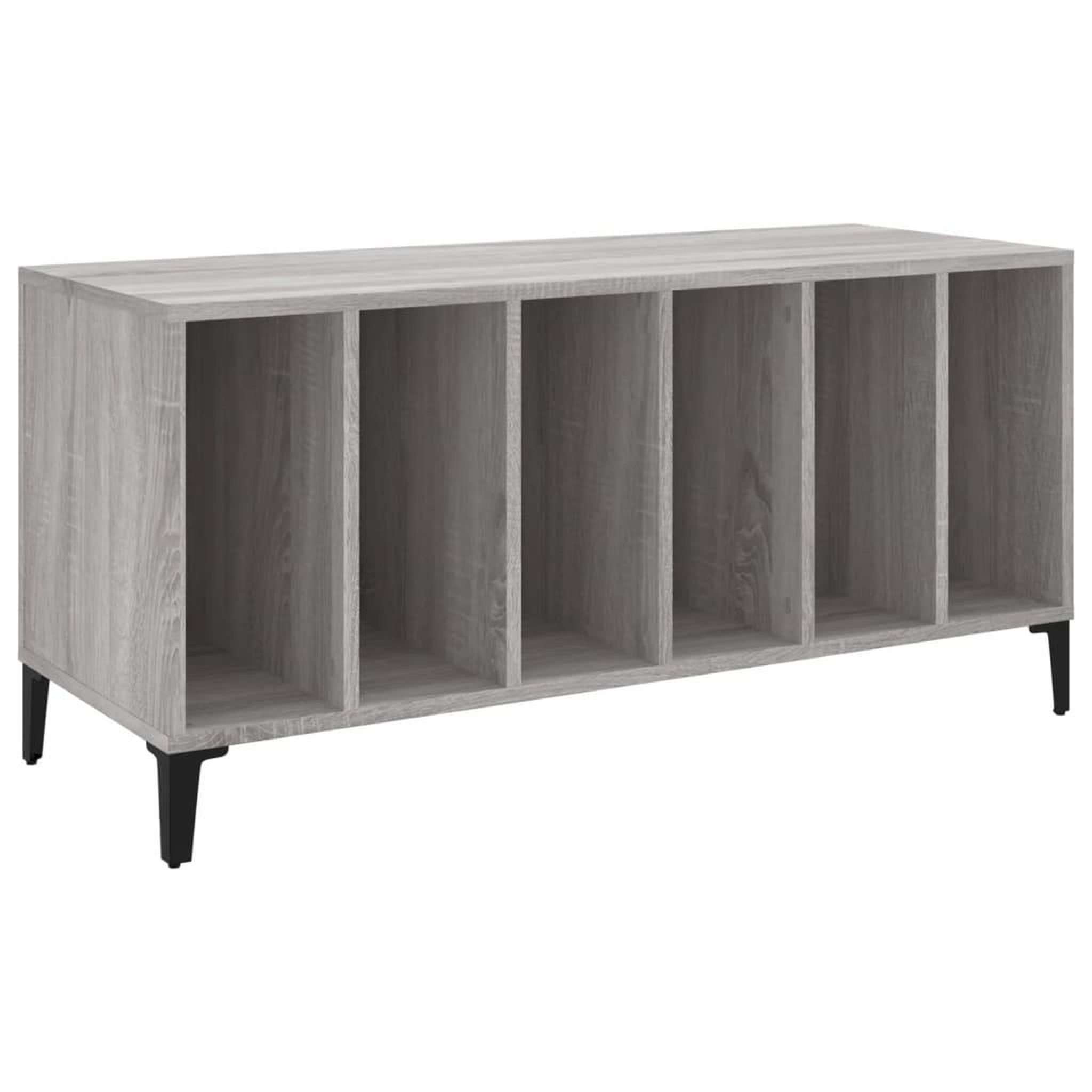 Voir la diapositive 2 : VIDAXL Armoire a disques sonoma gris 100x38x48 cm bois d'ingenierie