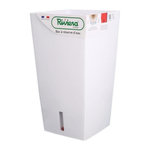 Riviera RIVIERA Pot de fleurs carré Eva New en plastique - 28 x 28 x H 52 cm - 31 L - Blanc