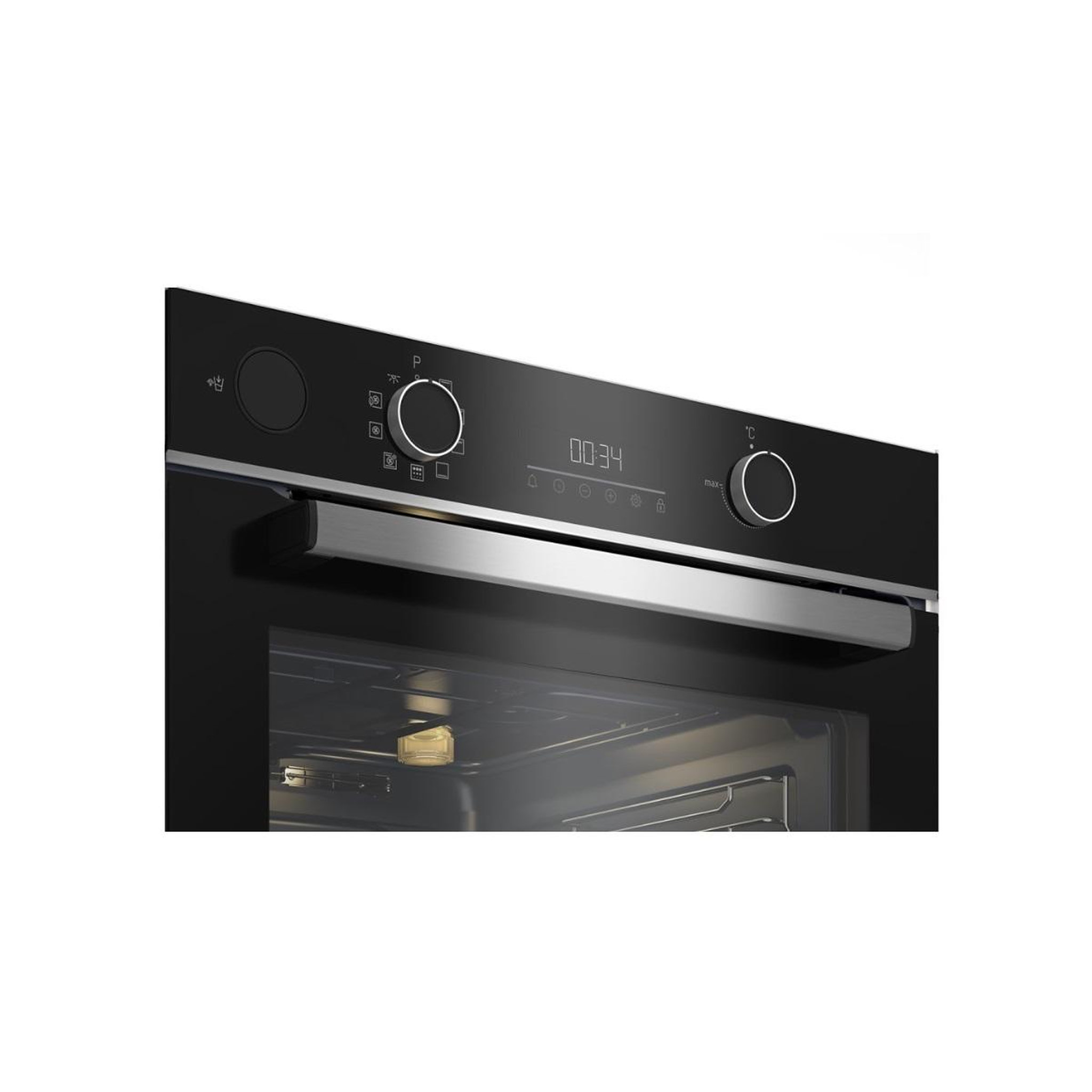 Voir la diapositive 4 : Beko Four encastrable multifonction 60cm à pyrolyse inox - bbis13300xpe-1