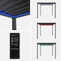 Voir la diapositive 3 : SWEEEK Pergola bioclimatique aluminium motorisée 3x3m avec éclairage LED Triomphe