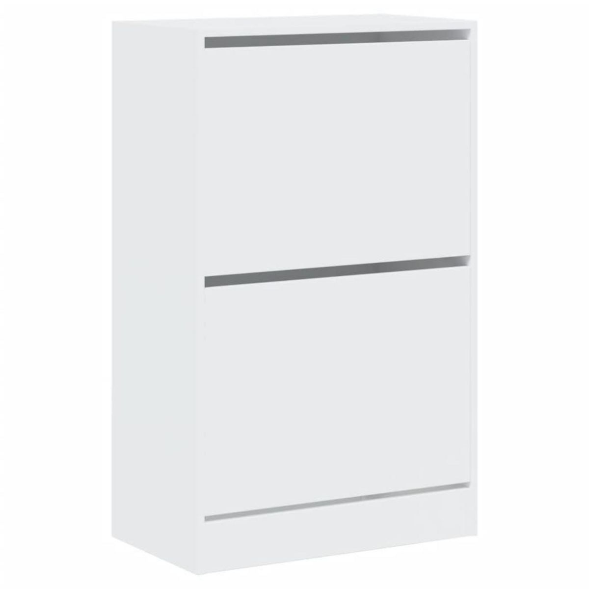 VIDAXL Armoire a chaussures blanc 60x34x96,5 cm bois d'ingenierie