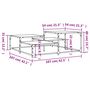 Voir la diapositive 6 : VIDAXL Table basse noir 107x107x40 cm bois d'ingenierie