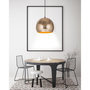 Voir la diapositive 2 : Paris Prix Lampe Suspension Design  Factory Style  27cm Or