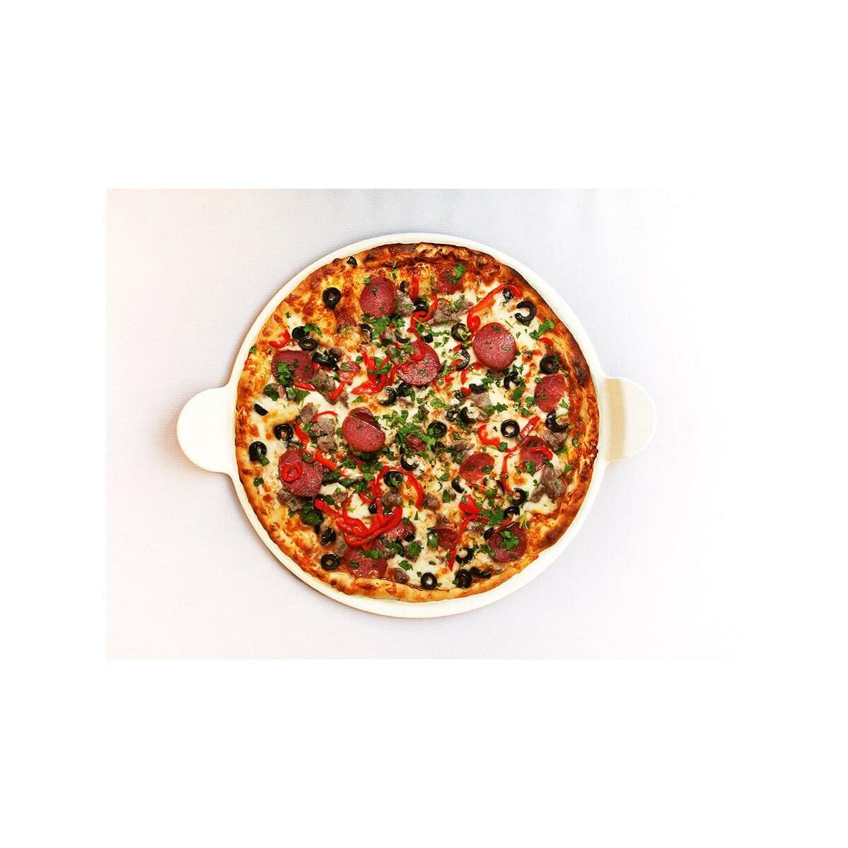 PITBOSS Pierre à Pizza Four - Pierre de Cuisson 38 cm Céramique PIT BOSS - Pâte à Pizza Pain Croustillant - Pour Barbecue Grill Four