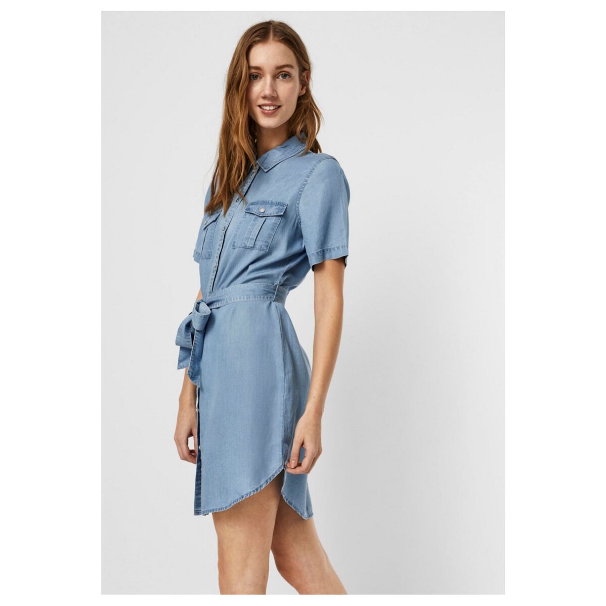 Vero Moda Robe courte en jean pas cher Auchan