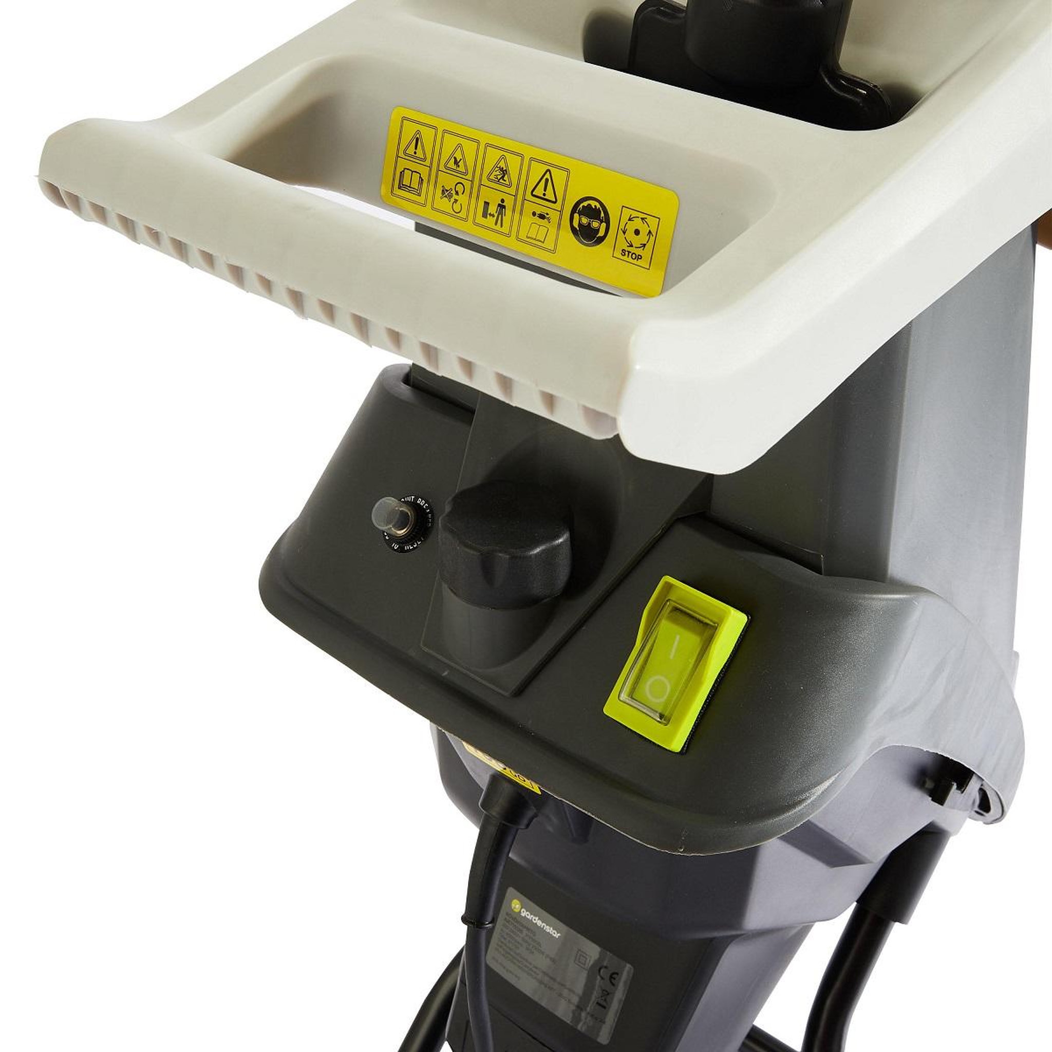 Voir la diapositive 2 : GARDENSTAR Broyeur de végétaux - 2500W