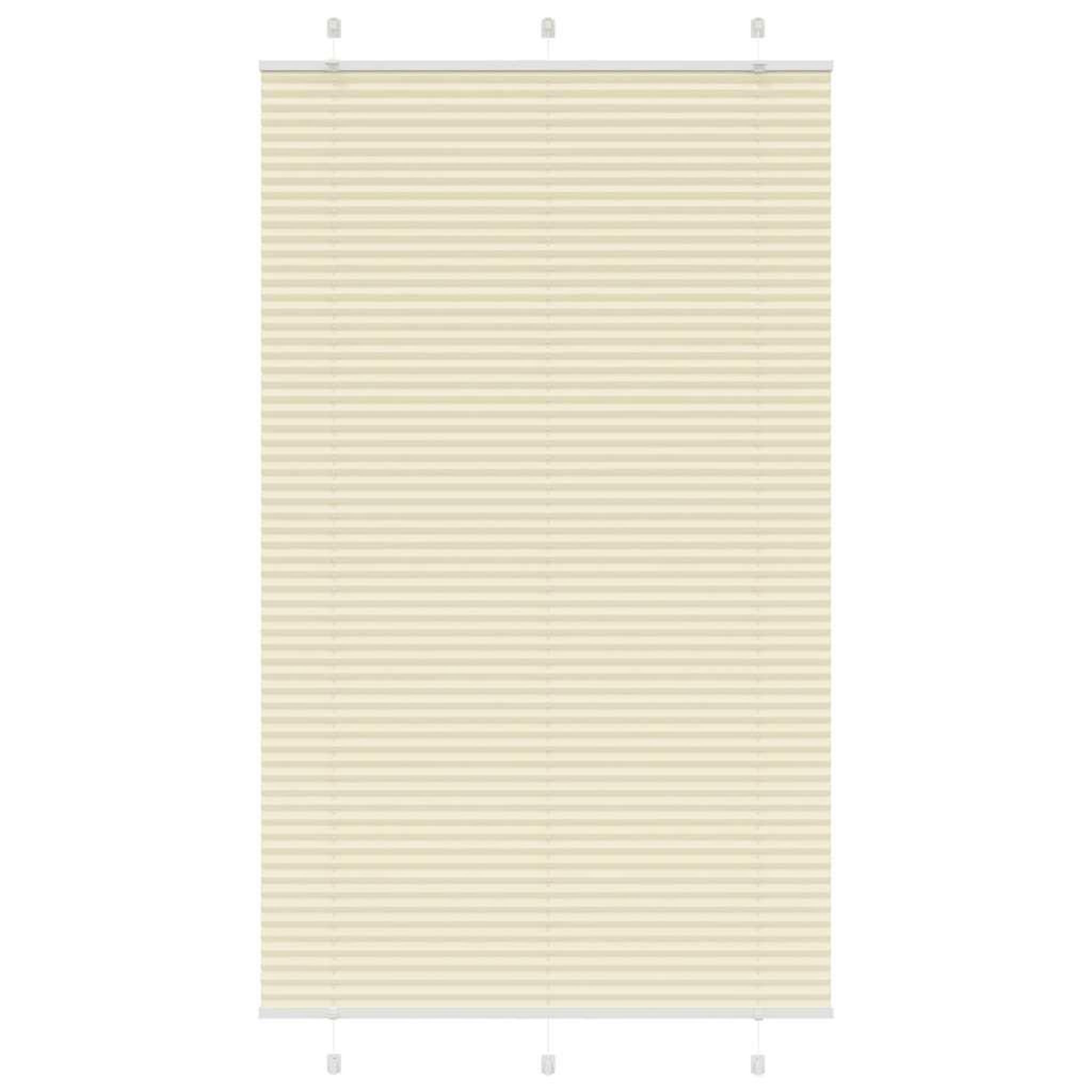 VIDAXL Store plisse creme 115x200cm largeur du tissu 114,4cm polyester