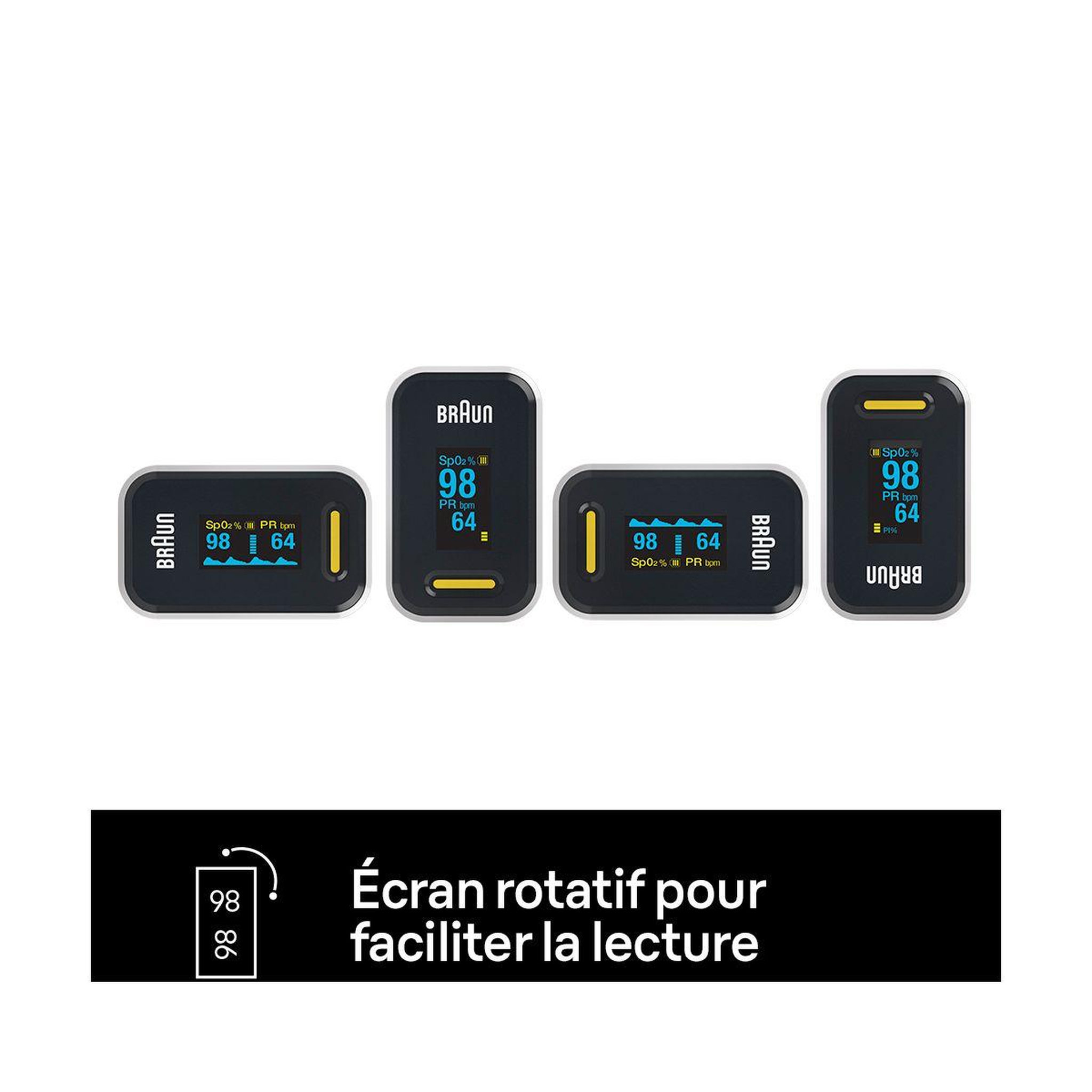Voir la diapositive 4 : BRAUN Oxymètre de pouls yk-81ceu